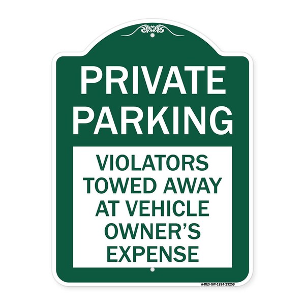 Private Parking Violators Towed Away at Vehicle Owners Expense, A-DES-GW-1824-23259